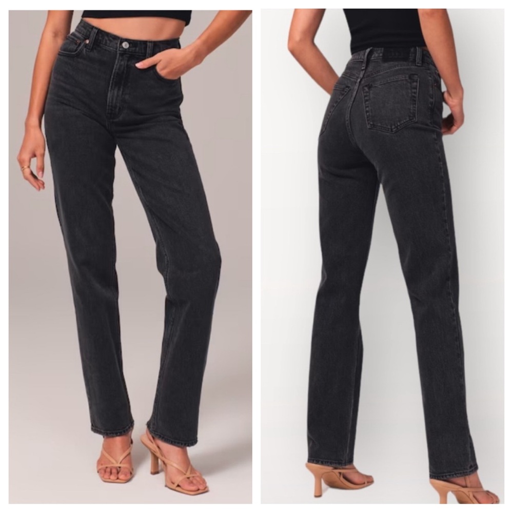 ABERCROMBIE The 90’s Straight Ultra High Rise Jeans Womens Size 27 / 4L